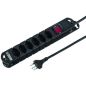 Preview: Steffen steckdosenleiste 3m 20 201136 s schwarz 6 stecker - Steffen-20-201136-s-7611007079802