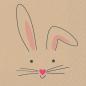Preview: Stewo serviette bunny 2572544328 pink 33x33cm - Stewo-2572544328-7630050860359