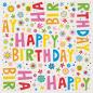 Preview: Stewo servietten 25x25cm 2573923660 happy birthday 20 stück - Stewo-2573923660-7610431826891