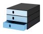 Preview: Styro systembox styroval 24x33x20cm 14-8050.93 blau/schwarz 3 schubladen - Styro-14-805093-7612176083935