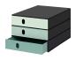 Preview: Styro systembox styroval 24x33x20cm 14-8050.95 grün/schwarz 3 schubladen - Styro-14-805095-7612176083942