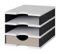 Preview: Styro ablagesystem styrodoc 268-0103.9875s bk/grau,3 fächer 248x331x225mm - Styro-268-01039875s-7612176085038