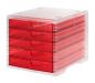 Preview: Styro styroswingbox light 275-8430.22222 cranberry/transluz. 5 schubl. - Styro-275-843022222-7612176088916