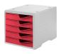 Preview: Styro styroswingbox 275-8430.2282 cranberry/grau 5 schubladen - Styro-275-84302282-7612176088862