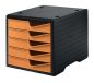 Preview: Styro styroswingbox mit 5 schubl. 275-8430.4192 apricot/gehäuse schwarz - Styro-275-84304192-7612176086387