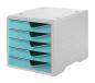 Preview: Styro styroswingbox 275-8430.5282 aqua/grau 5 schubladen - Styro-275-84305282-7612176088824