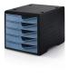 Preview: Styro styroswingbox mit 5 schubl. 275843036 taubenblau/gehäuse schwarz - Styro-275843036-7612176079310