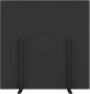 Preview: Suono trennwand l 180x180x2.4cm 1311.l24.2600 stand, schwarz - Suono-1311l242600-7640439763935