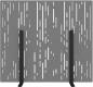 Preview: Suono trennwand m 160x140x2.4cm 1311.m24.3802 stand, grau - Suono-1311m243802-7640439764352