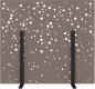 Preview: Suono trennwand m 160x140x2.4cm 1311.m24.3901 stand, braun - Suono-1311m243901-7640439764383