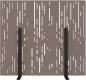Preview: Suono trennwand m 160x140x2.4cm 1311.m24.3902 stand, braun - Suono-1311m243902-7640439764390