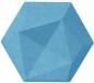 Preview: Suono wandelement 16x14x2cm 3116.s09.3700 tiles 3d, hexa, blau 10 stk. - Suono-3116s093700-7640439765076