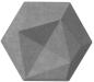Preview: Suono wandelement 16x14x2cm 3116.s09.3800 tiles 3d, hexa, grau 10 stk. - Suono-3116s093800-7640439765083
