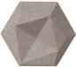 Preview: Suono wandelement 16x14x2cm 3116.s09.3900 tiles 3d, hexa, braun 10 stk. - Suono-3116s093900-7640439765090