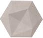 Preview: Suono wandelement 16x14x2cm 3116.s09.4400 tiles 3d, hexa, braun 10 stk. - Suono-3116s094400-7640439765106