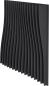 Preview: Suono wandelement 120x120x16cm 3333.u12.2600 blades, schwarz - Suono-3333u122600-7640439765458