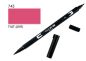 Preview: Tombow dual brush pen abt 743 hot pink - Tombow-abt-743-4901991901931