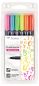 Preview: Tombow kalligraphie set ws-bh-6p fudenosuke, 6 farben neon - Tombow-ws-bh-6p-4003198111028