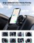 Preview: Ugreen round air vent gravity 30401 phone holder, black - Ugreen-30401-6957303834013-06.jpg
