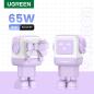 Preview: Ugreen nexode rg 65w 3-port gan 35291 2x usb-c,1xusb-a, purple - Ugreen-35291-6941876232918-10.jpg