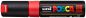 Preview: Uni-ball posca marker 8mm pc-8k f.red fluo rot, keilspitze - Uni-ball-pc-8k-fred-4902778916919