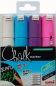 Preview: Uni-ball chalk marker 8mm pwe8m.4c.2 4 farben, etui - Uni-ball-pwe8m4c2-7640125731996