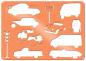 Preview: URSUS Schablonen Set 2 Cars 44100002 26.8x18.9x0.2cm 6 Stück