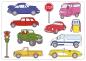 Preview: URSUS Schablonen Set 2 Cars 44100002 26.8x18.9x0.2cm 6 Stück