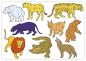 Preview: URSUS Schablonen Set 2 Cars 44100002 26.8x18.9x0.2cm 6 Stück