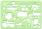 Preview: URSUS Schablonen Set 2 Cars 44100002 26.8x18.9x0.2cm 6 Stück