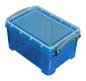 Preview: Usefulbox kunststoffbox 0,3lt 68501406 transparent blau - Usefulbox-68501406-5060024802948
