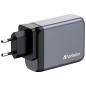 Preview: Verbatim charger 100w gan grey 32202 3xusb-c 1xusb-a +adapter uk/us - Verbatim-32202-0023942322023-04.jpg