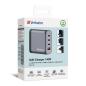 Preview: Verbatim charger 140w gan grey 32203 3xusb-c 1xusb-a +adapter uk/us - Verbatim-32203-0023942322030-02.jpg
