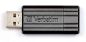 Preview: Verbatim usb-drive pin stripe 8gb 49062 black - Verbatim-49062-0023942490623