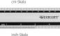 Preview: Westcott aluminium lineal e-1019000 cm/inch skala - Westcott-e-1019000-4027521513600-02.jpg