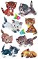 Preview: Z-design sticker kids 4346 katzen 3 stück - Z-design-4346-4004182043462