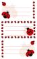 Preview: Z-design sticker m.käfer 8.4x16cm 59250z rot/weiss 2 bogen - Z-design-59250z-4004182592502