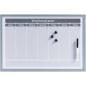 Preview: Zeller wochenplaner metall 60x40 cm 11515 weiss - Zeller-11515-4003368115153