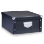 Preview: Zeller aufbewahrungsbox 22lt 17928 schwarz 40x33x17cm - Zeller-17928-4003368179285
