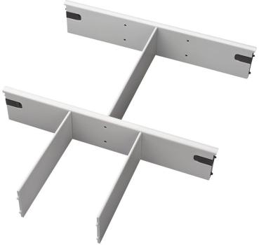 APOLLO Trennsteg-Set VACTR grau, für Rollcontainer