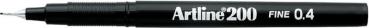 Artline fineliner 0,4mm ek-200-s schwarz - Artline-ek-200-s-4974052830006
