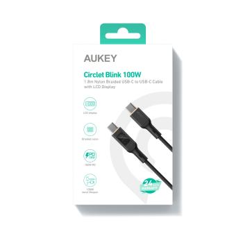 Aukey cable usb-c-to-c,lcd display cb-mcc102 1.8m,nylon braided, 100w,bl. - Aukey-cb-mcc102-0689323785353-04.jpg