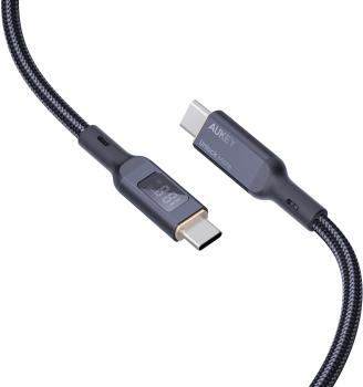 Aukey cable usb-c-to-c,lcd display cb-mcc102 1.8m,nylon braided, 100w,bl. - Aukey-cb-mcc102-0689323785353-05.jpg