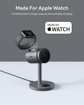Aukey magfusion 3-in-1 pro lc-mc311a wireless charger 15w, black - Aukey-lc-mc311a-0689323788163-05.jpg