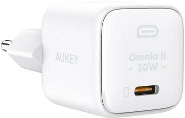 Aukey minima 30w gan usb-c pa-b1l wh wall charger, white - Aukey-pa-b1l-wh-0689323784868-02.jpg