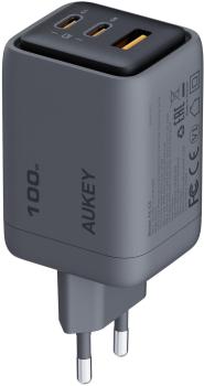 Aukey comet mix 100w gan pd pa-c5 4-port, wall charger grey - Aukey-pa-c5-0689323788217-03.jpg