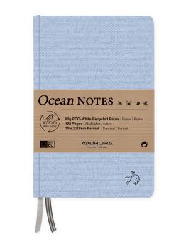 AURORA OCEAN NOTES A5 2396RTB blau, liniert 192 Seiten