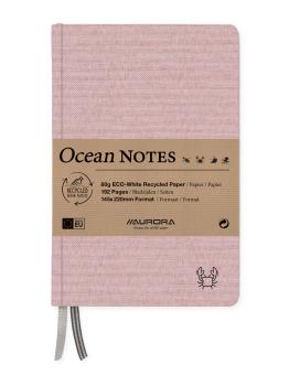 AURORA OCEAN NOTES A5 2396RTR rot, liniert 192 Seiten