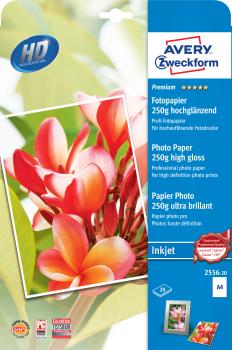 AVERY ZWECKFORM Superior InkJet Photo Paper A4 2556-20 250g 20 Blatt