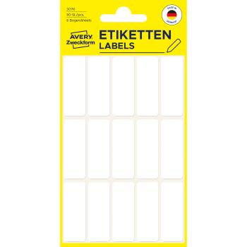 Avery zweckform etiketten 38×14mm 3076 weiss 90 stück - Avery-zweckform-3076-4004182030769